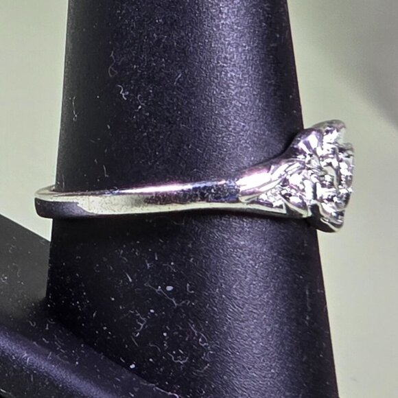 Sculpted Silvery Rose Ring Size 10 (NWOT) - Picture 3 of 6